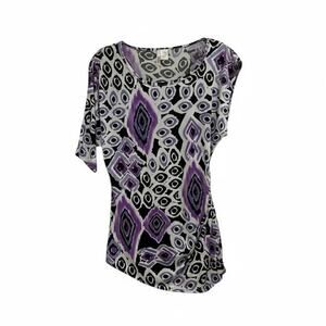 VTG 80s 90s BONGO asymmetrical blouse